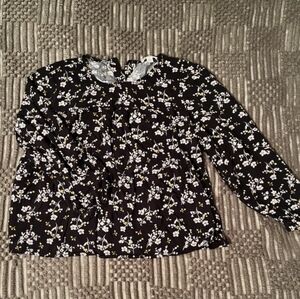 Goodthreads black and yellow blouse